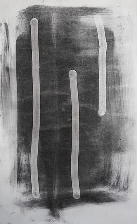 22 X 38   Charcoal on Canvas