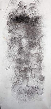 22 X 47   Charcoal on Canvas