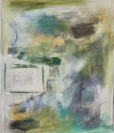 22 X 27   Acrylic, Charcoal, and Pastel on Canvas