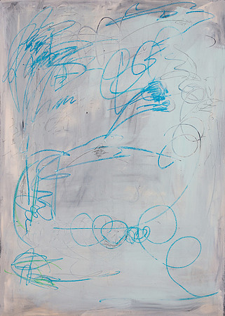 39 X 54   Acrylic and Pastel on Canvas