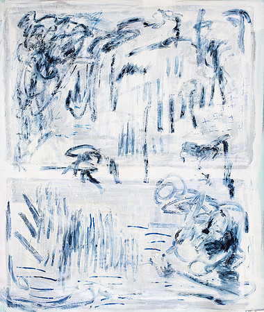 46 X 53   Oil, Acrylic, and Pastel on Canvas